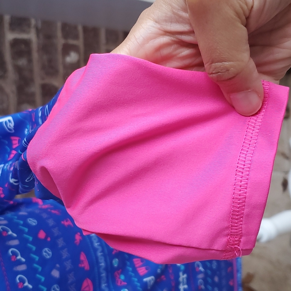 Reel Legends Keep It Cool Moisture Wicking Blue Pink Outdoors Sports Top - Picture 4 of 4